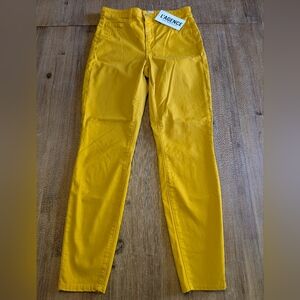 L'AGENCE Margot Skinny Ankle Cropped Jeans in Mustard size 25 NWT